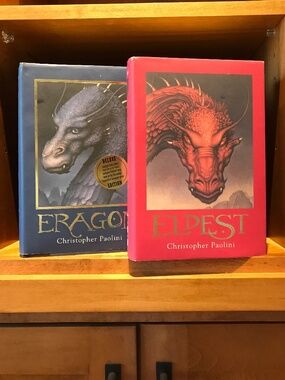 CHRISTOPHER PAOLINI ERAGON & ELDEST HARDCOVER BOOK 1 & 2